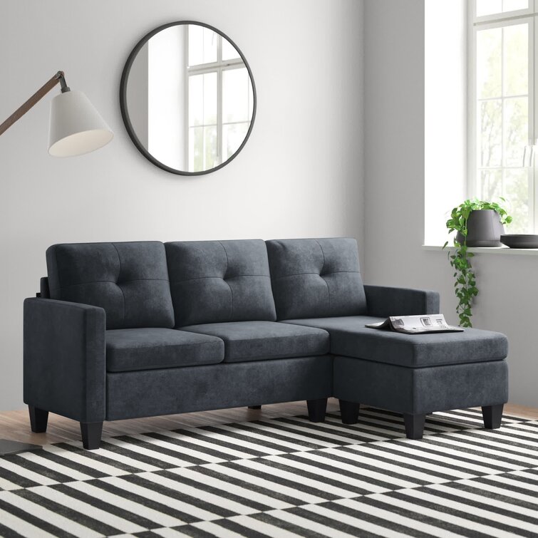 Almendarez 77��� Wide Reversible Modular Sofa & Chaise With Ottoman