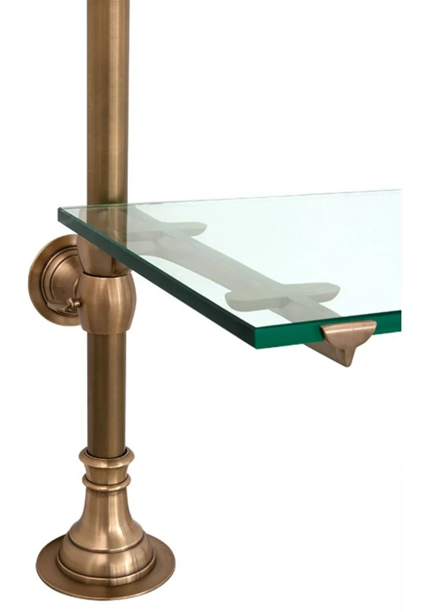 Casa Padrino estantería de pared de diseño latón antiguo 100 x 41 x H. 240 cm - muebles de sala de lujo