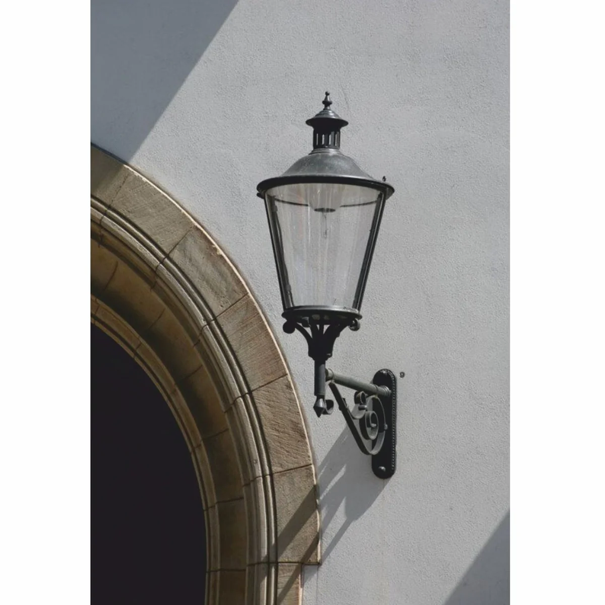 Casa Padrino l¨¢mpara de pared de exteriores Art Nouveau gris A. 131,5 cm - Iluminaci¨®n exterior