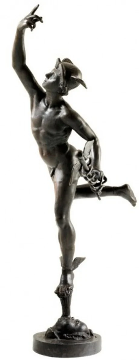 Huge Casa Padrino luxury Bronze Statue Mercurius 201 x 95 cm - Roman sculpture