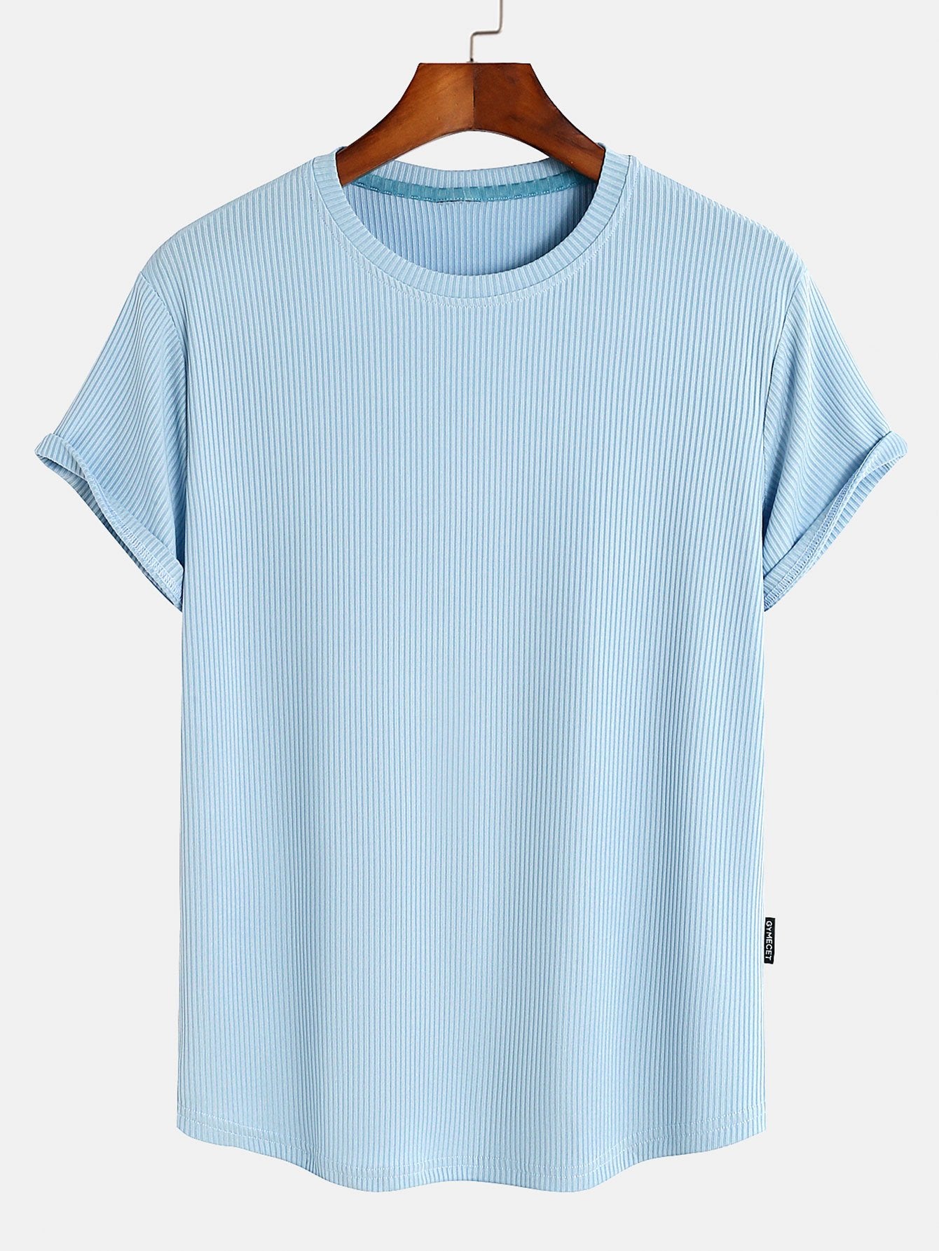 Muscle Fit Arc Hem Textured T-Shirt