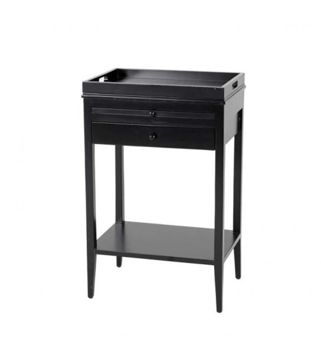 Casa Padrino luxury art deco designer mahogany wood side table 52 x 36 x H. 82 cm - Hotel Table Furniture