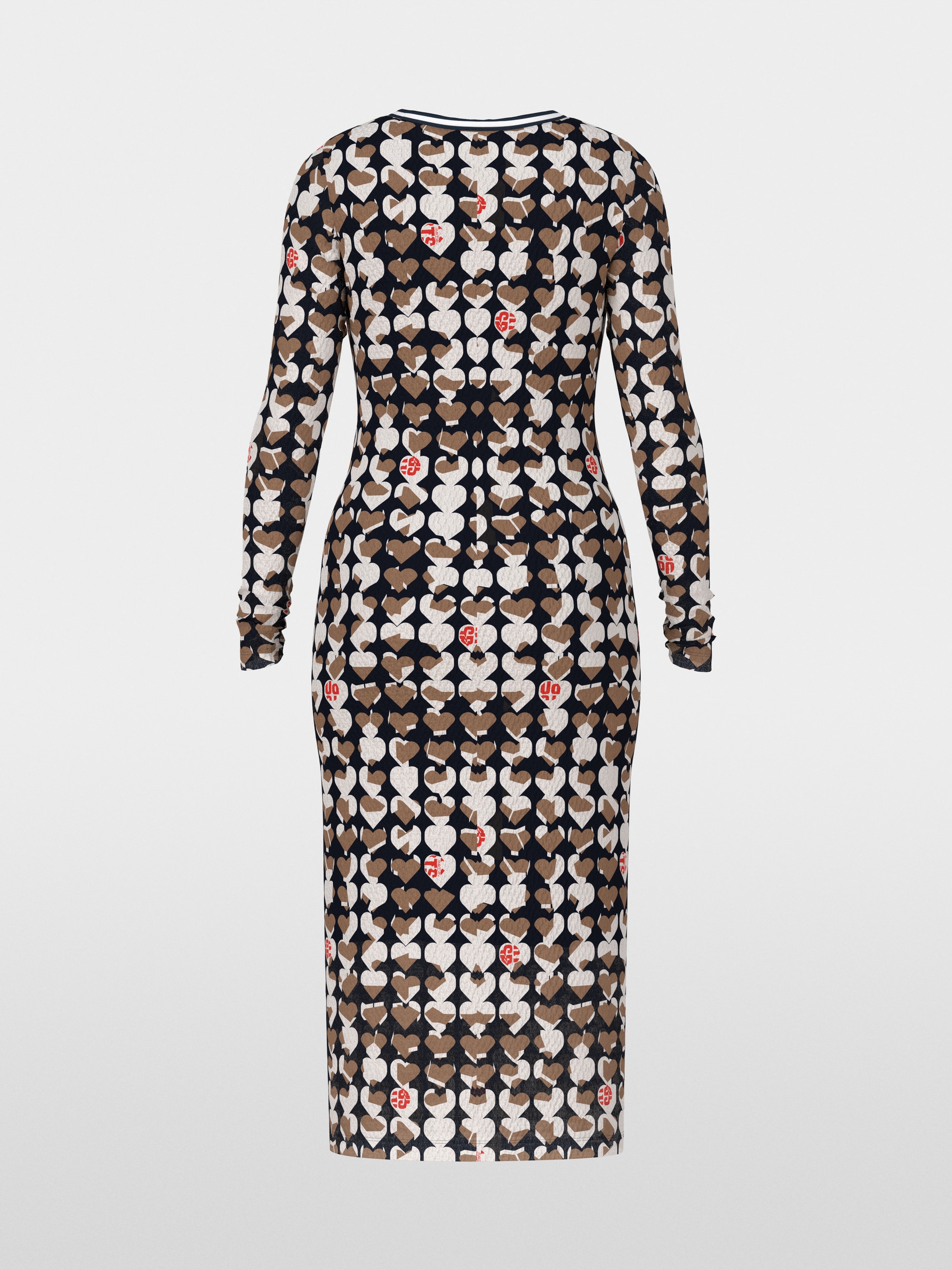 Marc-Cain Slim midi dress with all-over print