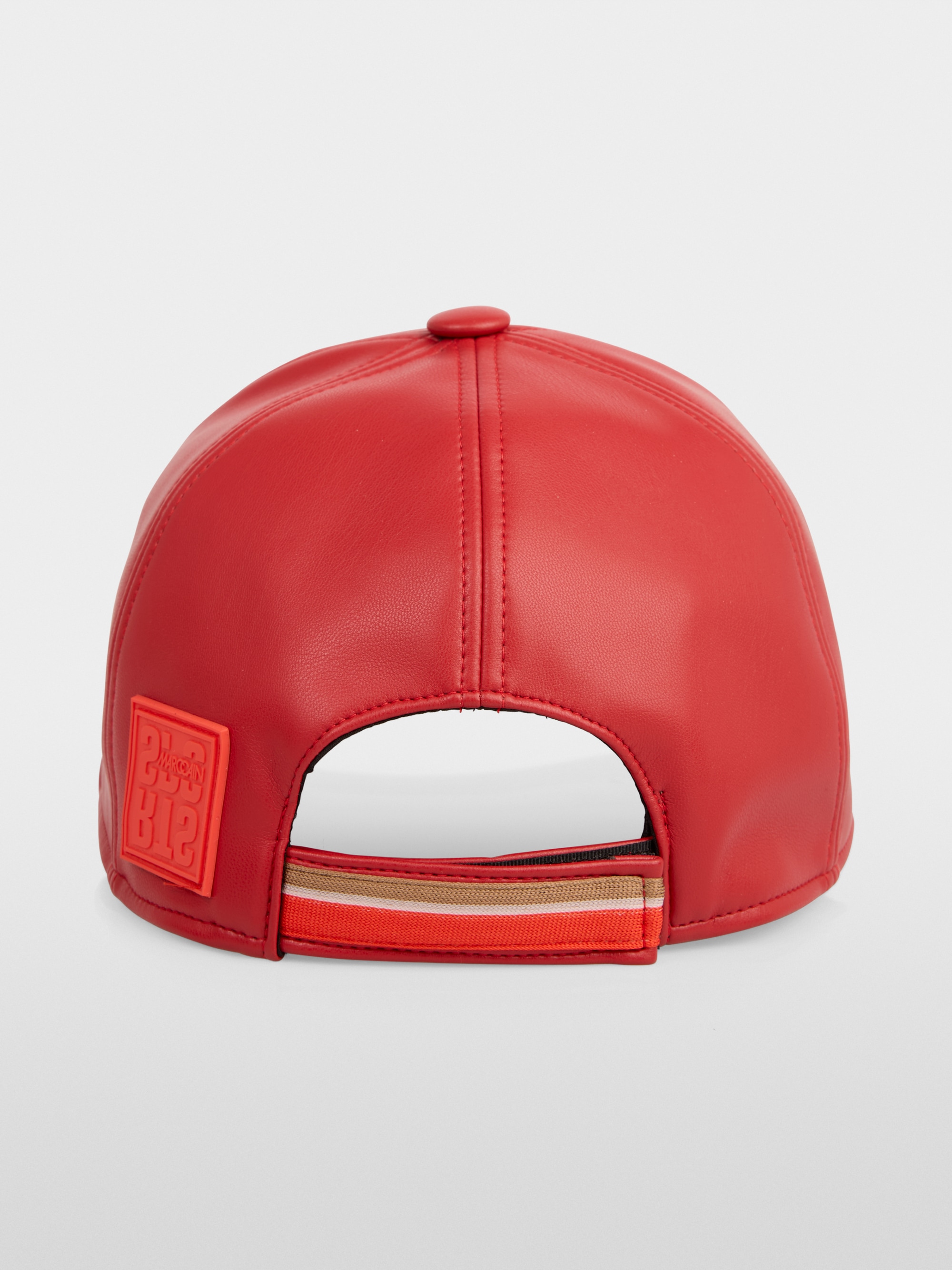 Marc-Cain Baseball cap in faux leather, solid