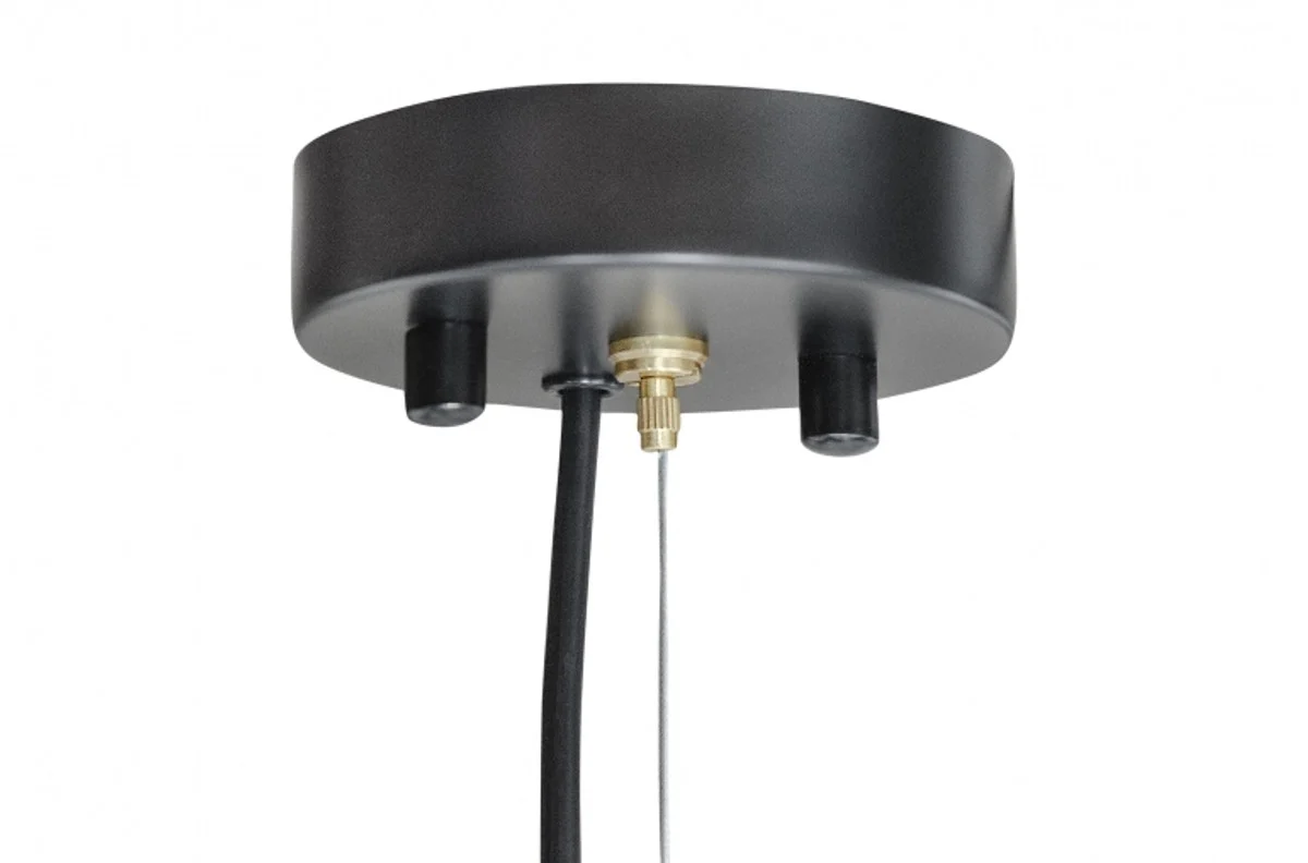 Casa Padrino Luxury Lámpara de Suspensión Latón / Negro Ø 10 x H 51 cm - Luxury Hotel & Restaurant Lamp