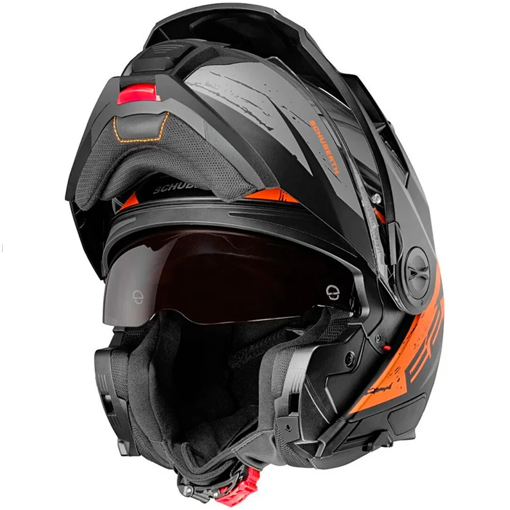 CASCO TRAIL MODULAR SCHUBERTH E2 EXPLORER - NARANJA MATE