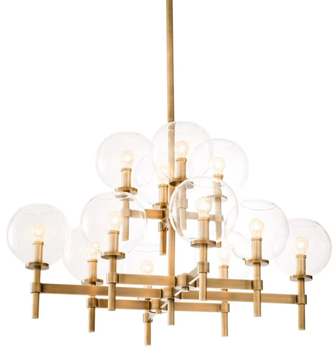 Casa Padrino lámpara de araña de lujo de bronce antiguo 80 x 80 x H. 60 cm - Muebles de Hotel y Restaurante