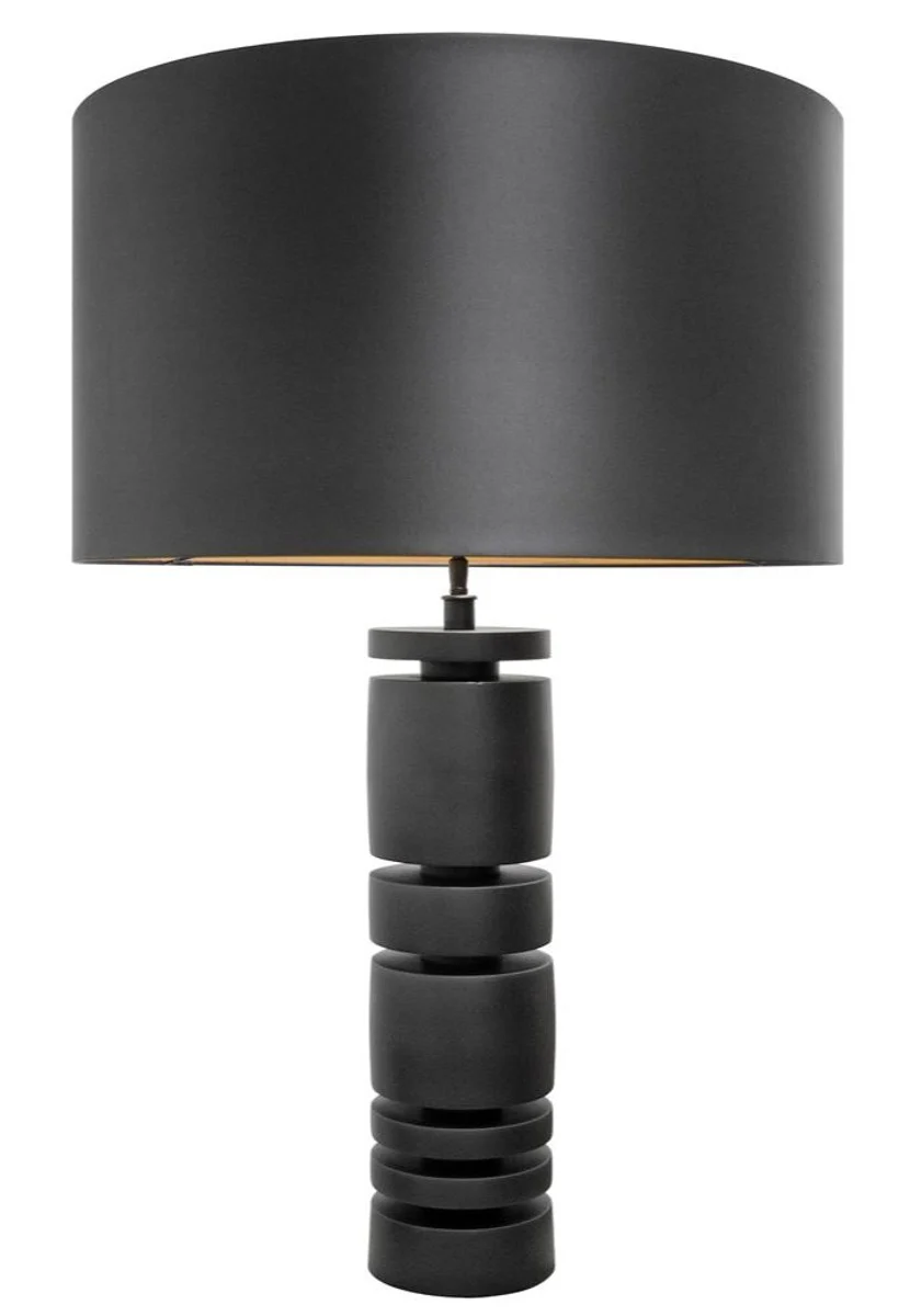 Casa Padrino l¨¢mpara de mesa de dise?o mate negro 60,5 x H. 90 cm - muebles del restaurante del hotel