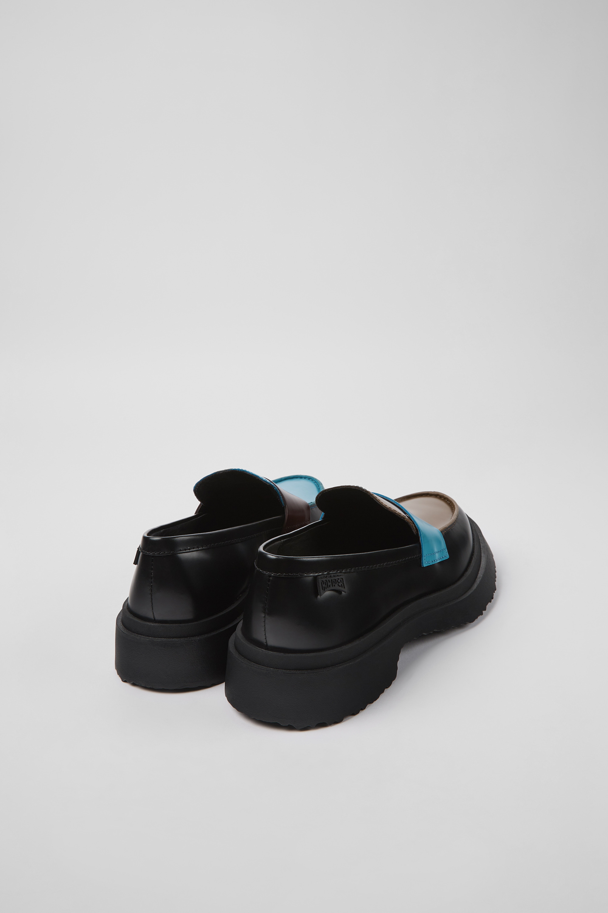 Twins - Multicolored leather loafers for women