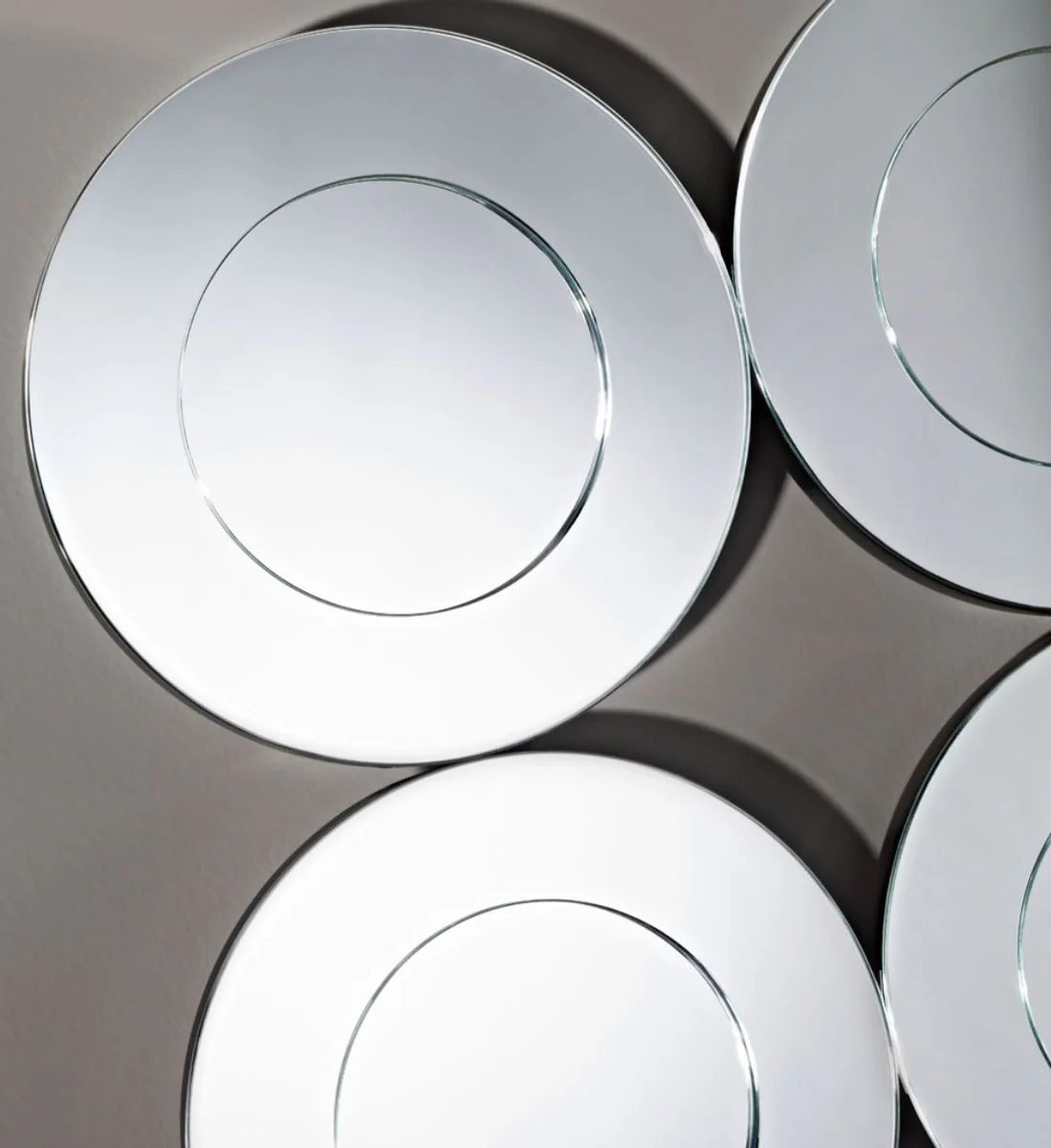 Casa Padrino espejo de lujo de la sala 90 x H. 90 cm - Calidad de Lujo