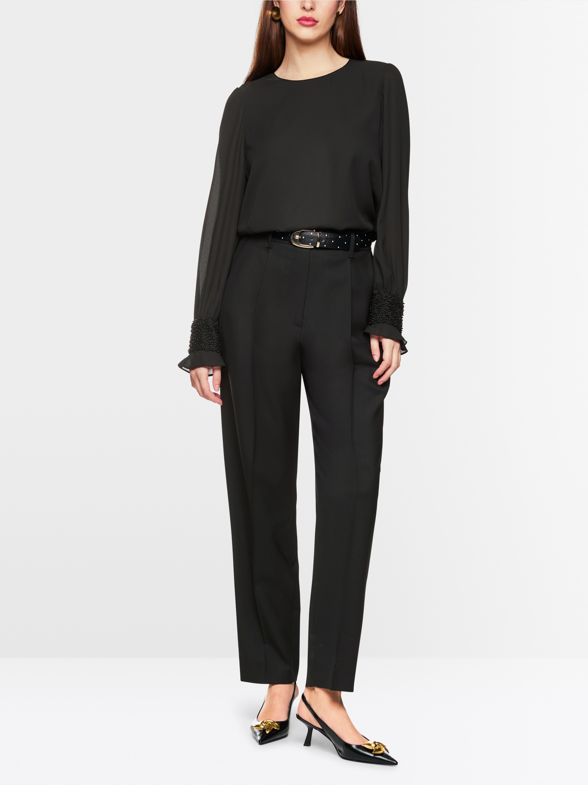 Marc-Cain FAQUS Rethink Together pleated trousers