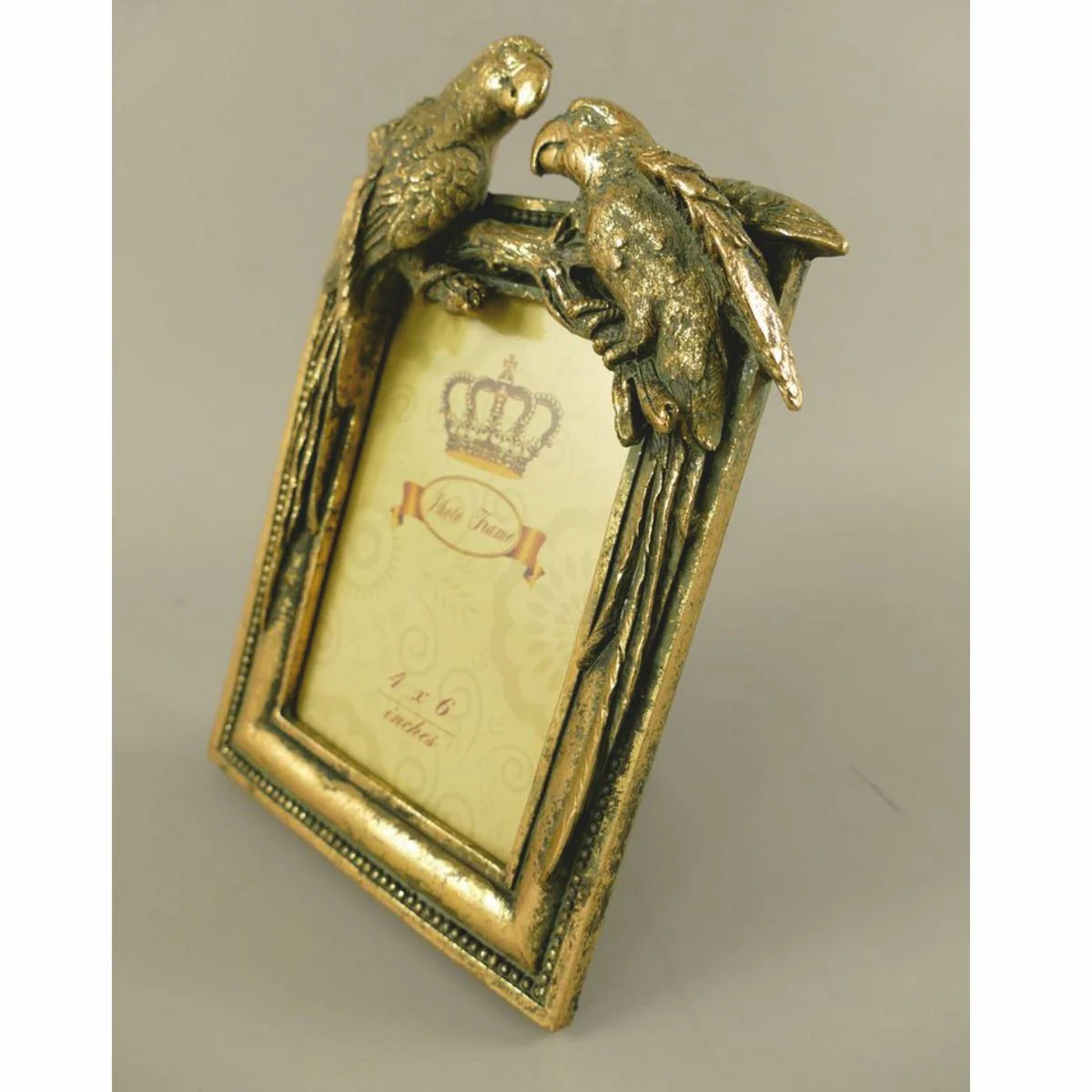 Casa Padrino marco de imagen barroco loros oro antigua A. 23 cm - Accesorios decorativos de estilo barroco