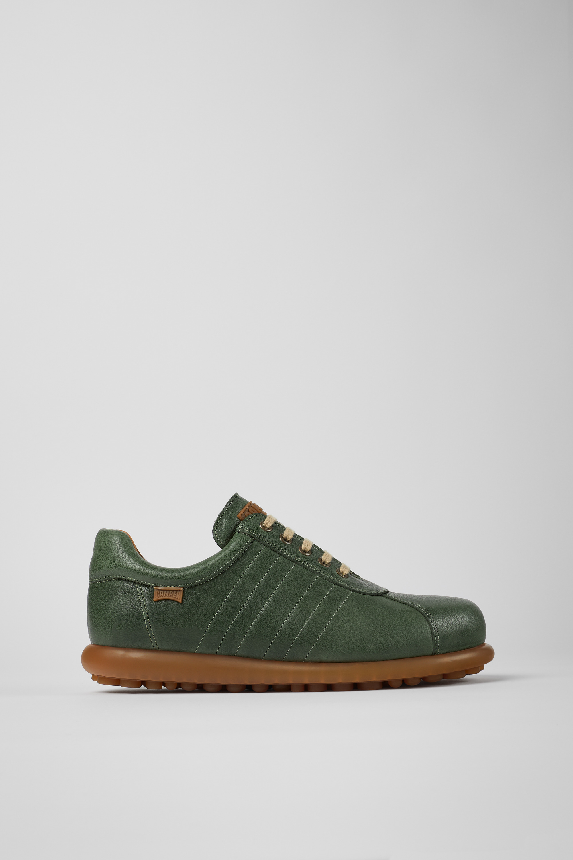 Pelotas - Green vegetable tanned leather shoes for men