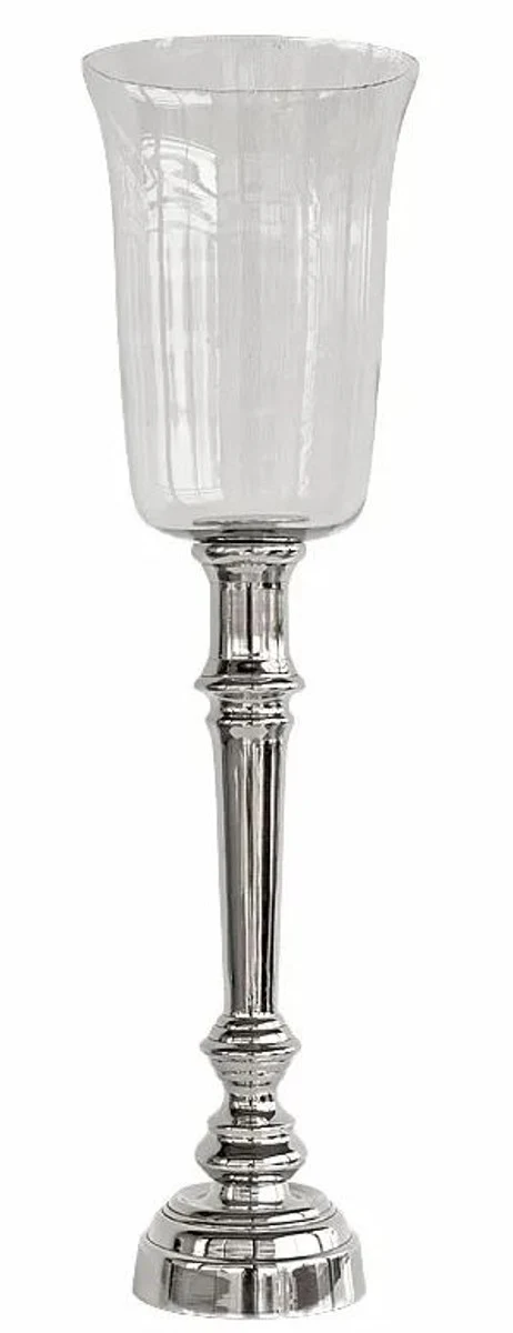 Casa Padrino portavela de lujo plata Ø 13 x H. 69 cm - Accesorios para Hoteles y Restaurantes