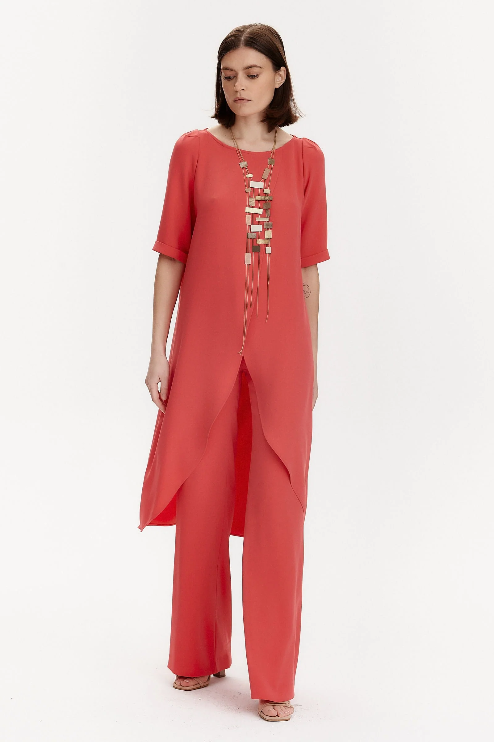 Rivera-spain Pantalón palazzo coral