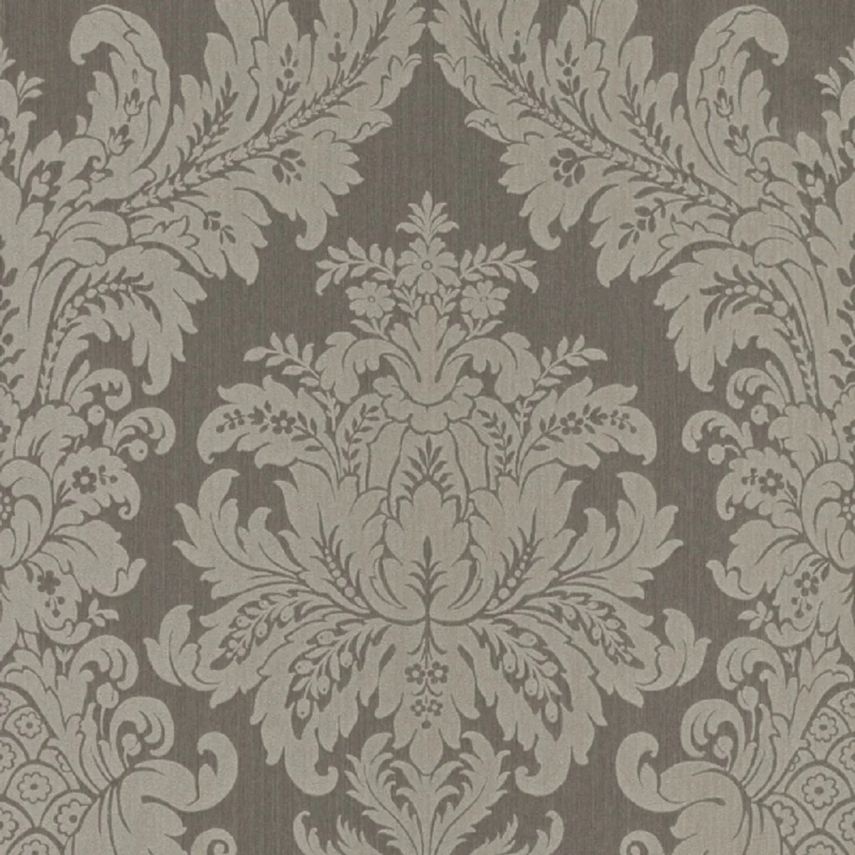 Casa Padrino papel tapiz textil barroco gris 10,05 x 0,53 m - Papel Tapiz de Lujo de la Sala de Estar