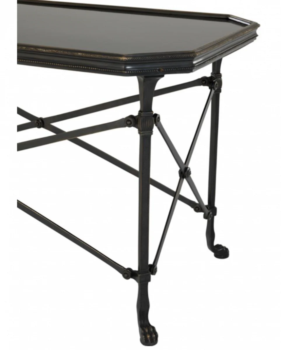 Casa Padrino Art Deco luxury coffee table gunmetal - living room coffee table - Luxury Hotel Furniture