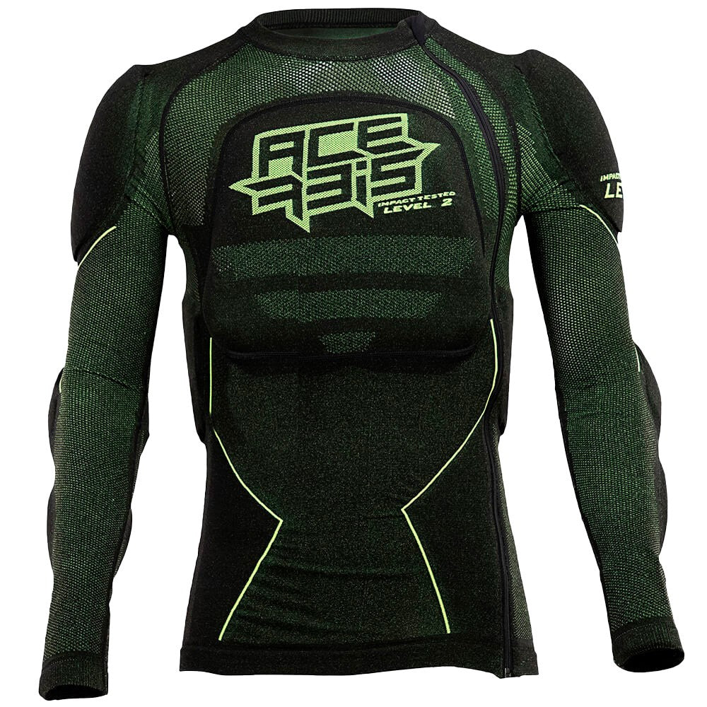 PETO INFANTIL ACERBIS X-FIT FUTURE LEVEL 2 - NEGRO / FLUOR