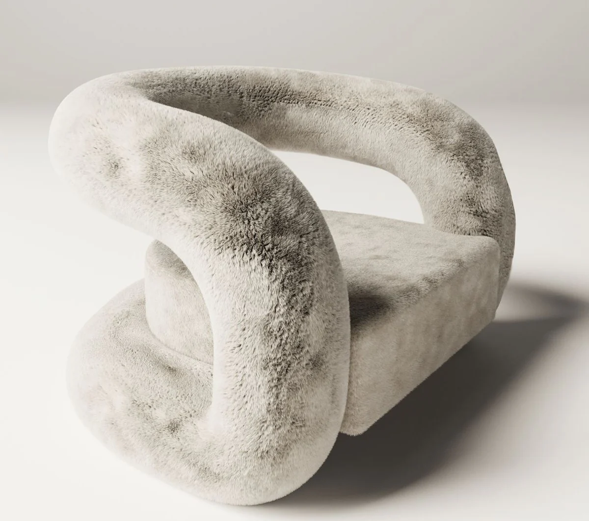 Casa Padrino sill¨®n de dise?o de lujo gris 100 x 95 x A. 70 cm - Sill¨®n de sal¨®n - Sill¨®n de hotel - Muebles de sal¨®n - Muebles de hotel - Muebles de lujo