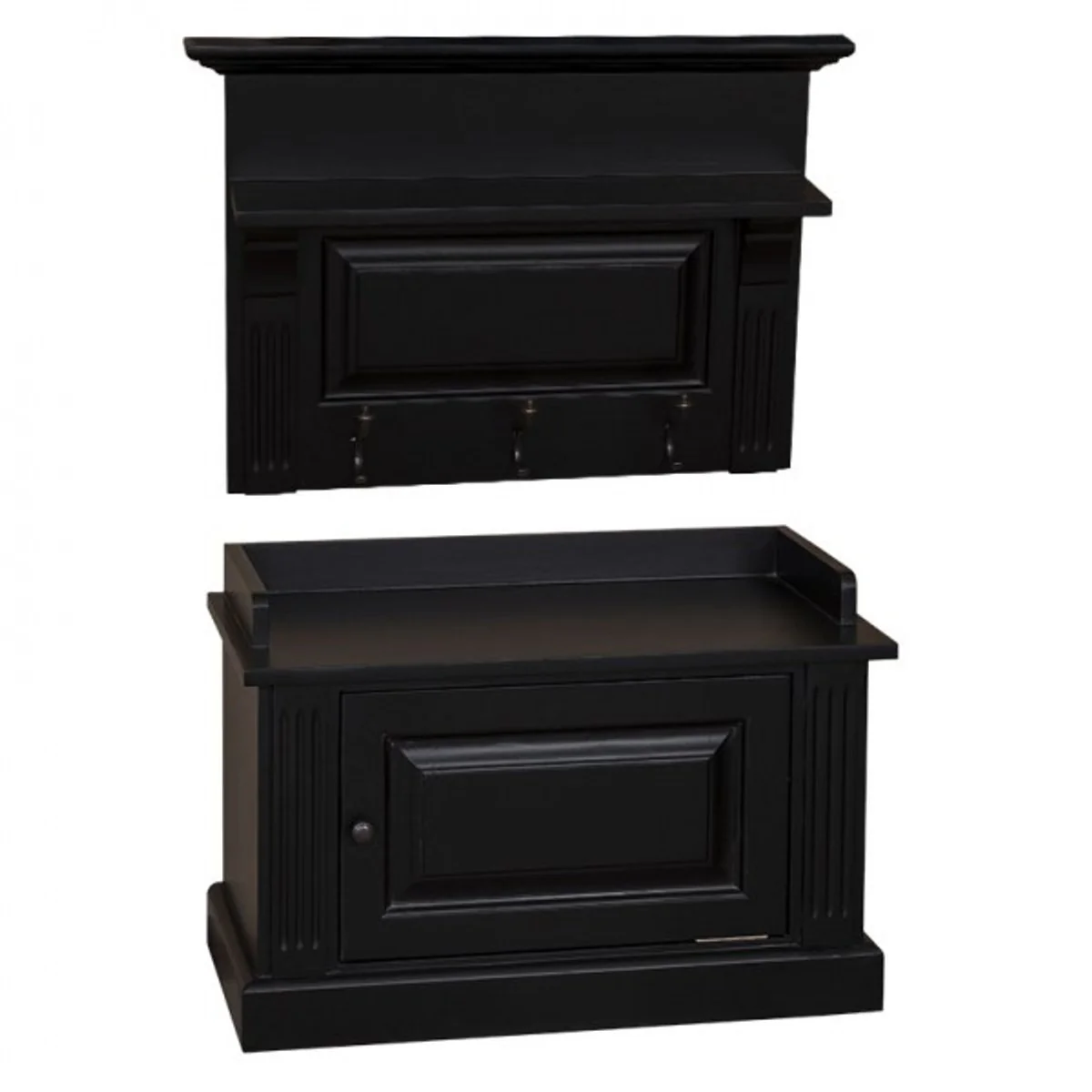 Casa Padrino Nouveau Cloakroom cupboard 2-piece with cupboard - country style wardrobe