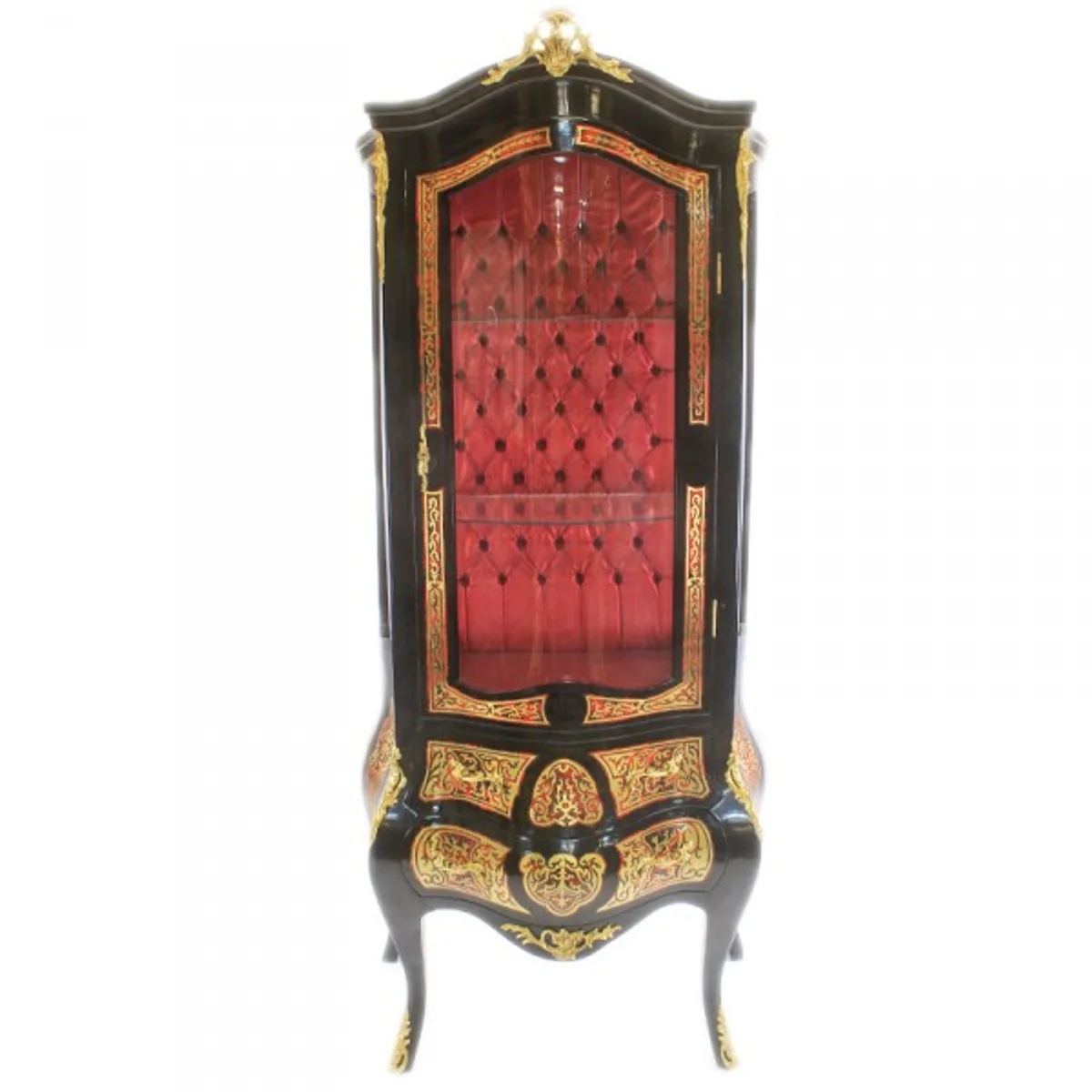 Casa Padrino Baroque Boulle display cabinet Versailles - Handcrafted from solid wood - baroque display case