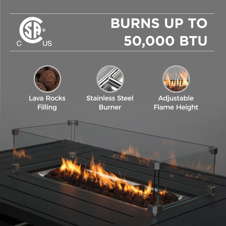 💥Clearance Sale🔥Brandtley 7 Piece Sofa Seating Group with Cushions and Fire Pit Table