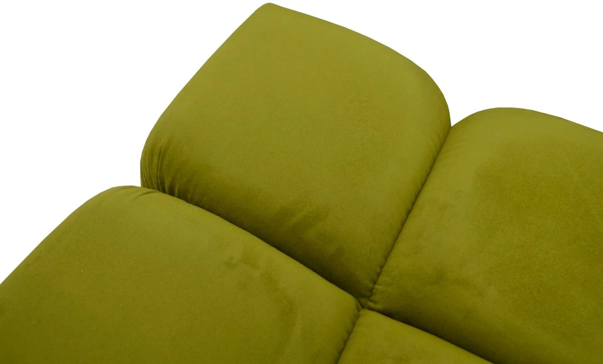 Casa Padrino Taburete de Lujo Verde 60 x 60 x H. 50 cm - Mobiliario de Sala de Estar