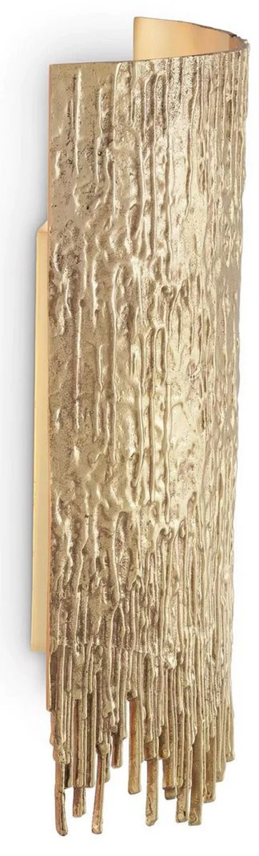 Casa Padrino lámpara de pared de diseño de lujo latón 25 x 10,5 x A. 40,5 cm - Lámpara de pared de salón - Lámpara de pared de hotel - Lámpara de pared de restaurante - Iluminación de lujo