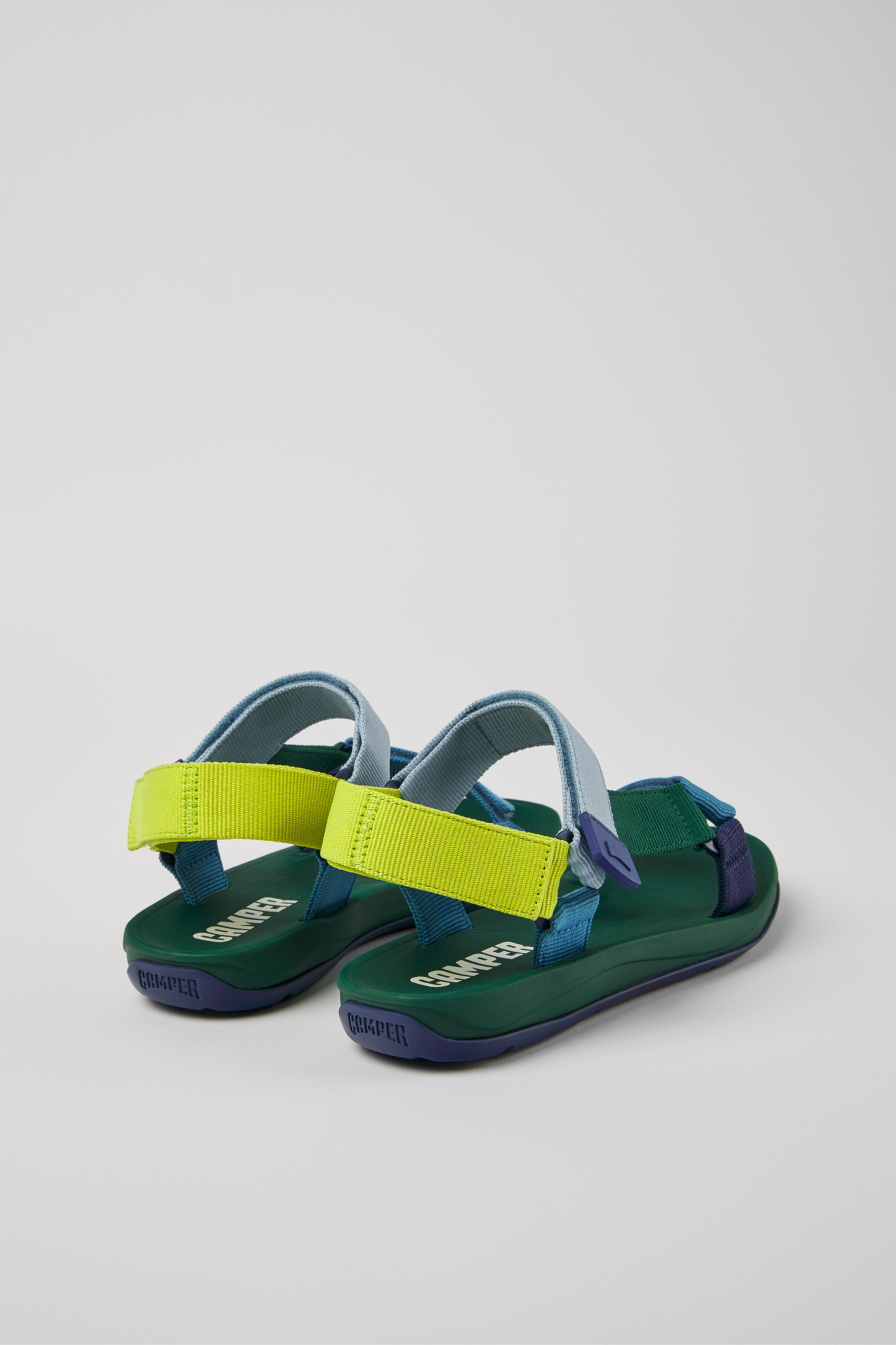 Match - Multicolored textile sandals for men