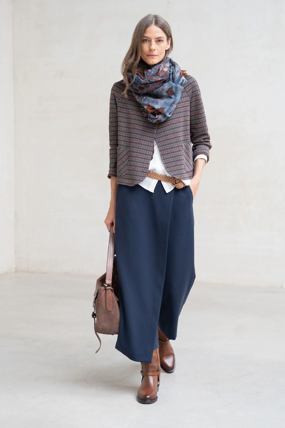 Rivera-spain Chaqueta Tarento cuadros burdeos