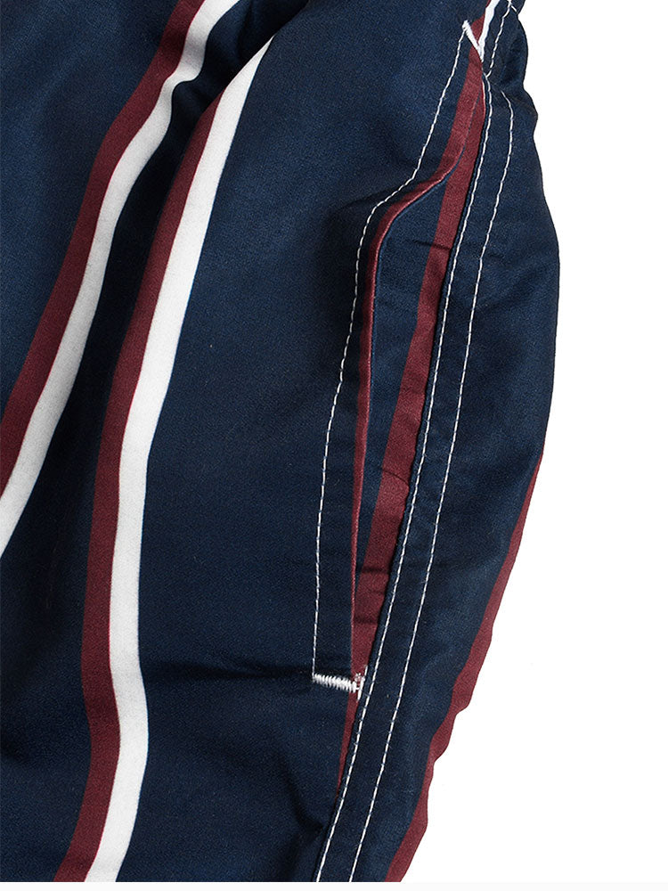 Striped Print Swim Shorts