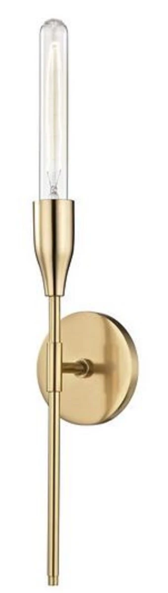 Casa Padrino lámpara de pared de lujo latón antiguo 12,1 x 8,9 x H. 59,7 cm - Lámpara de Pared para Sala de Estar