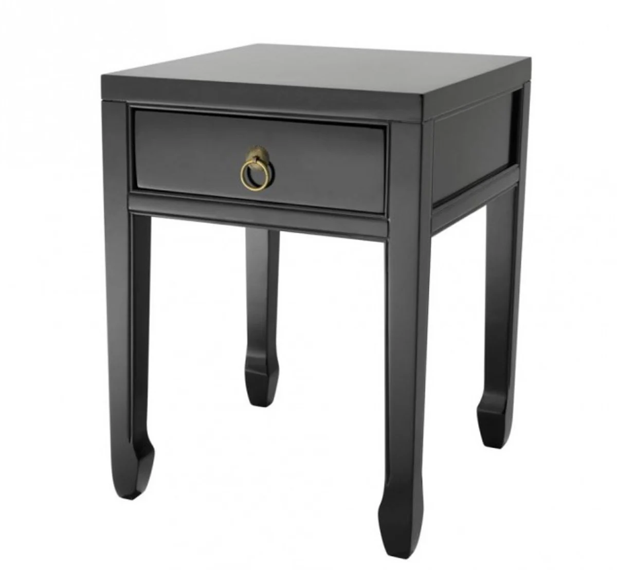 Casa Padrino luxury art deco designer birch wood side table 40 x 40 x H. 53 cm - Luxury Table