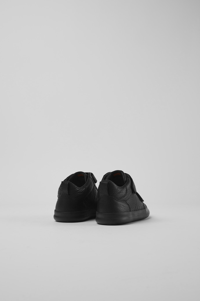 Pursuit Black leather and textile sneakers for kids