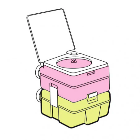 Líquidos para WC inodoro químico CAMP GREEN 500 ml + CAMP RINSE 500 ml