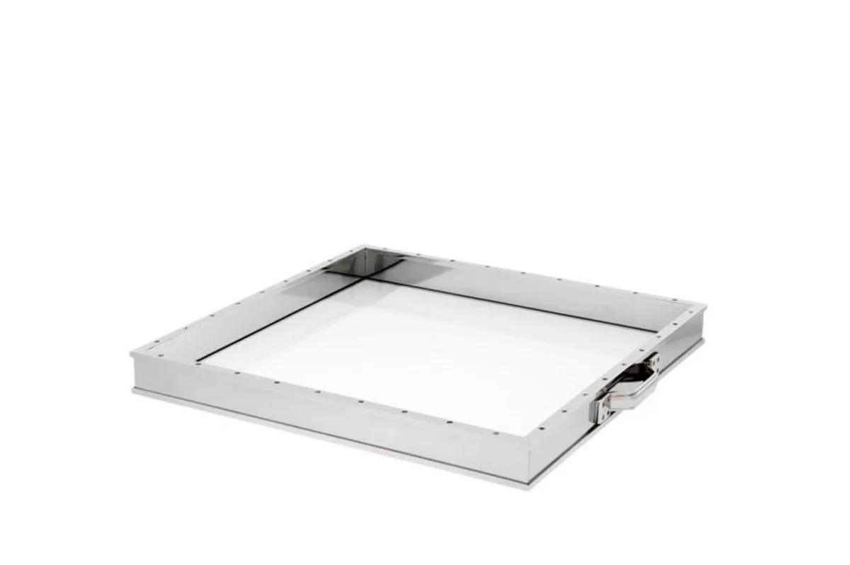 Casa Padrino luxury tray nickel plated 55 x 50 x H. 5 cm - Hotel Accessoires