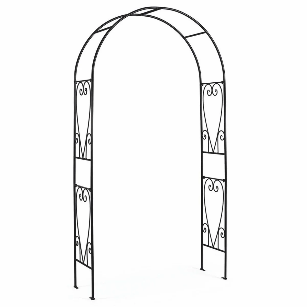 Casa Padrino Arco de Rosas Art Nouveau Negro Al. 210 cm - Accesorios de Decoraci¨®n de Jard¨ªn