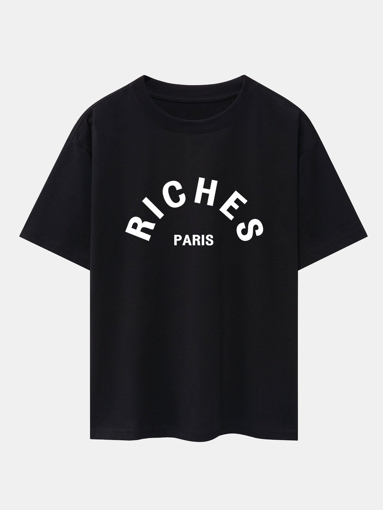 Riches Paris Print Oversize T-Shirt