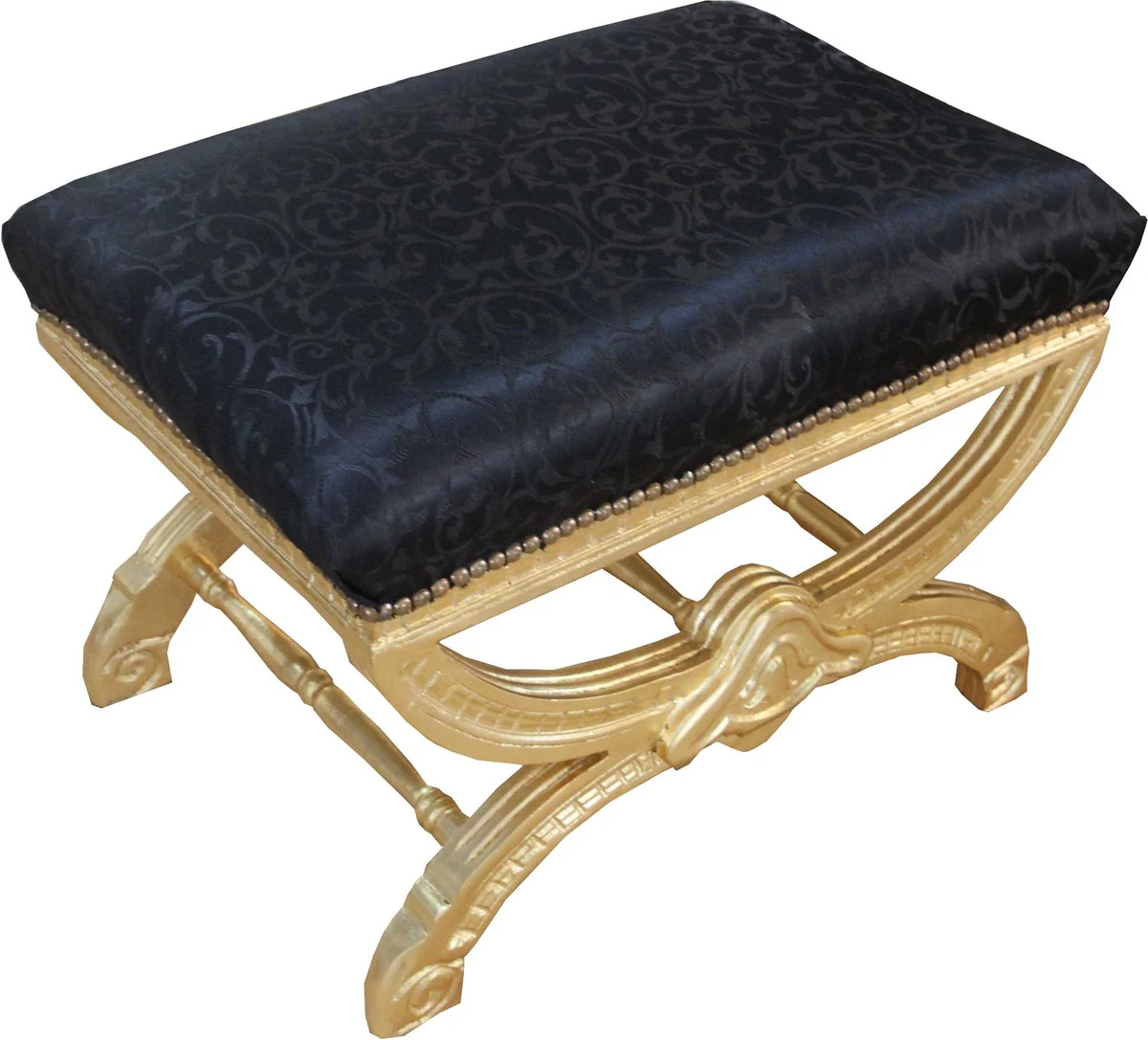 Patr¨®n Casa Padrino barroco de heces / heces Cruz Negro / Oro