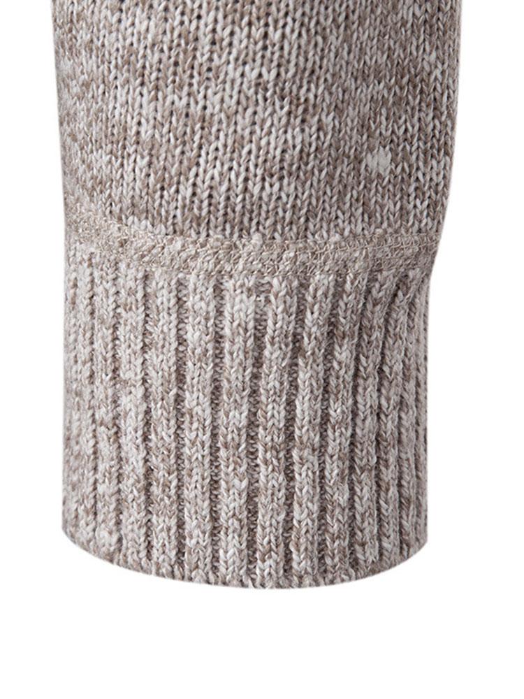 Aztec Geometric Pattern Zip Hooded Sweater