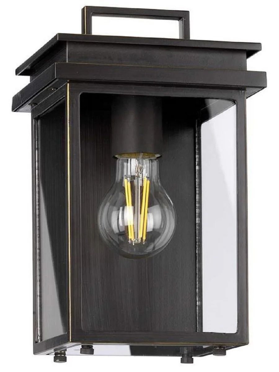 Casa Padrino l¨¢mpara de pared de exterior de lujo bronce antiguo A. 26,1 cm - Iluminaci¨®n exterior de lujo