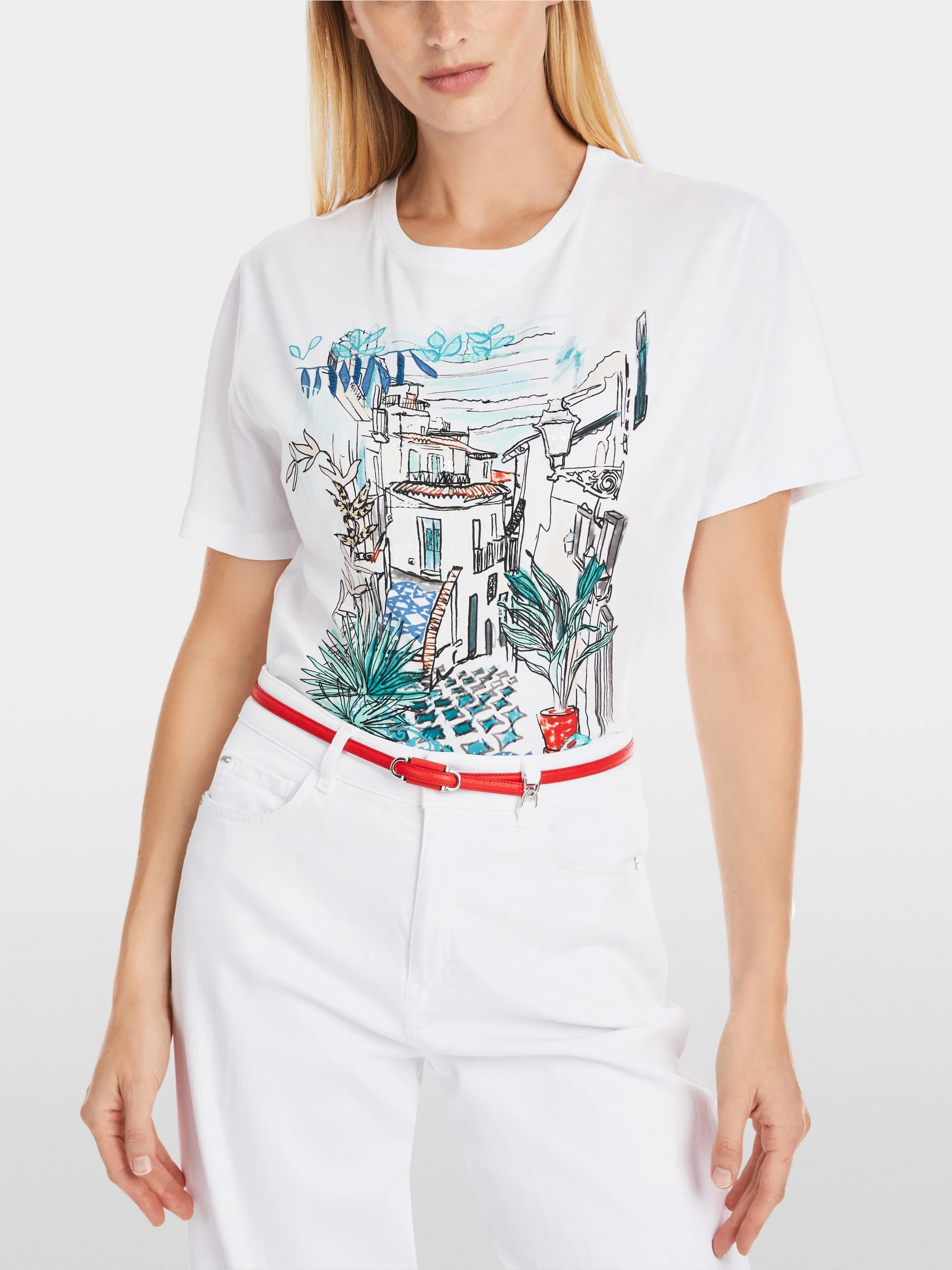 Marc-Cain Narrow leather waist belt