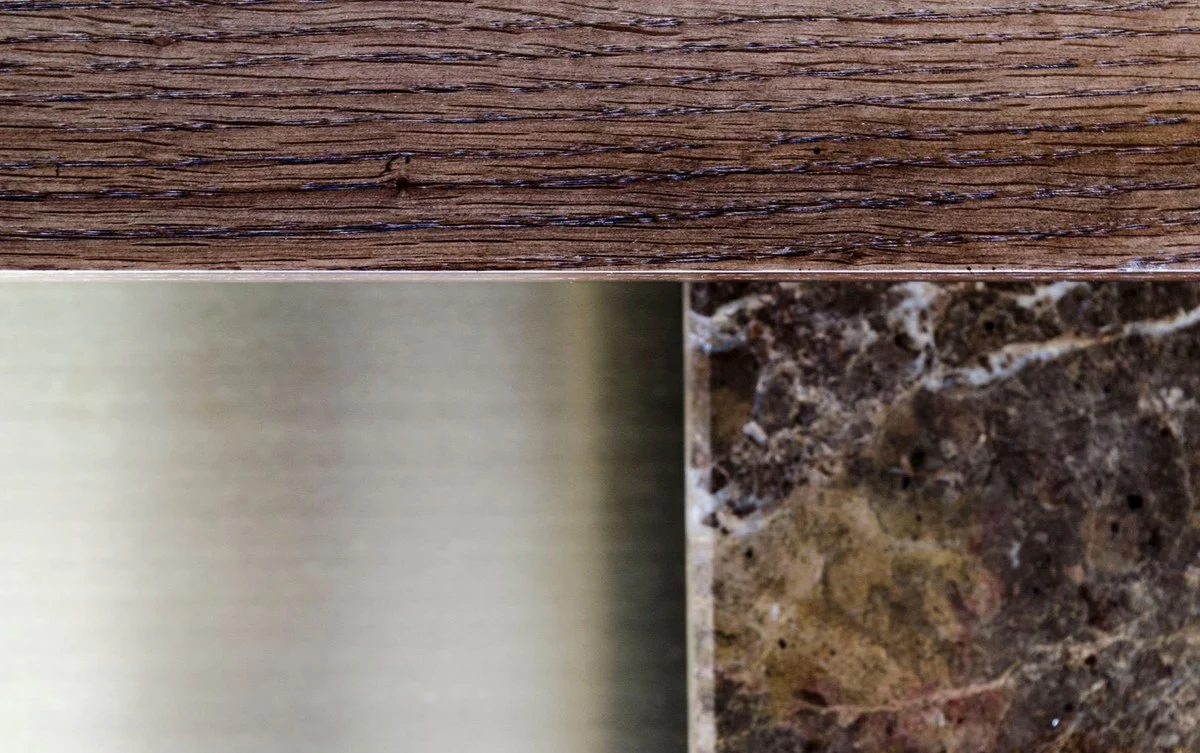 Casa Padrino mesa de centro de lujo dorado 100 x 100 x H 39,5 cm - Mesa de Centro de Diseño