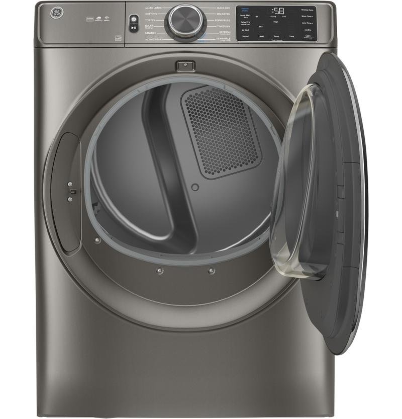 GE ENERGY STAR 7.8 cu. ft. Capacity Smart Front Load Electric Dryer with Steam and Sanitize Cycle