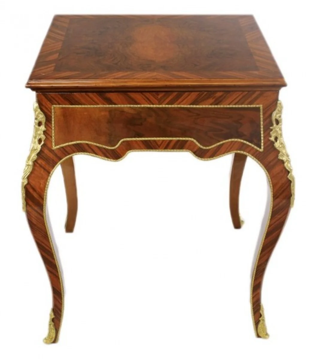 Casa Padrino Art Deco Game table chess / backgammon table Mahagonibraun L 60 x W 60 x H 71 cm - furniture antique style baroque