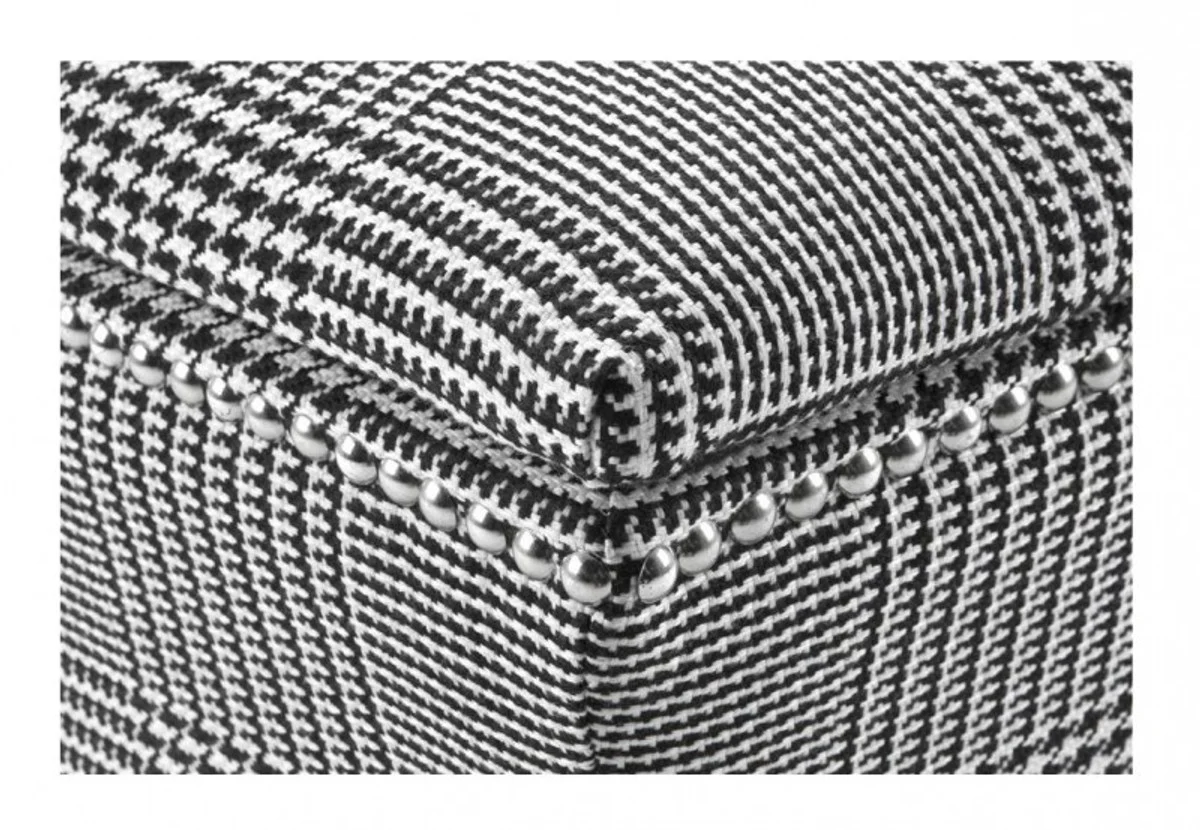 Casa Padrino luxury seat stool 47 x 47 x H. 52 cm - Luxury Quality