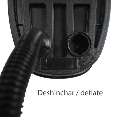 Hinchador de fuelle de pie HOSA FP-35 - Rojo salmón