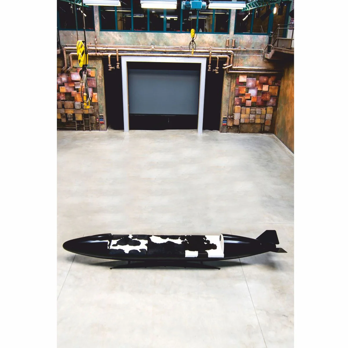 Casa Padrino Banco de Lujo en Forma de Torpedo 560 cm - Original Tornado Fighter Fuerza A¨¦rea Alemana