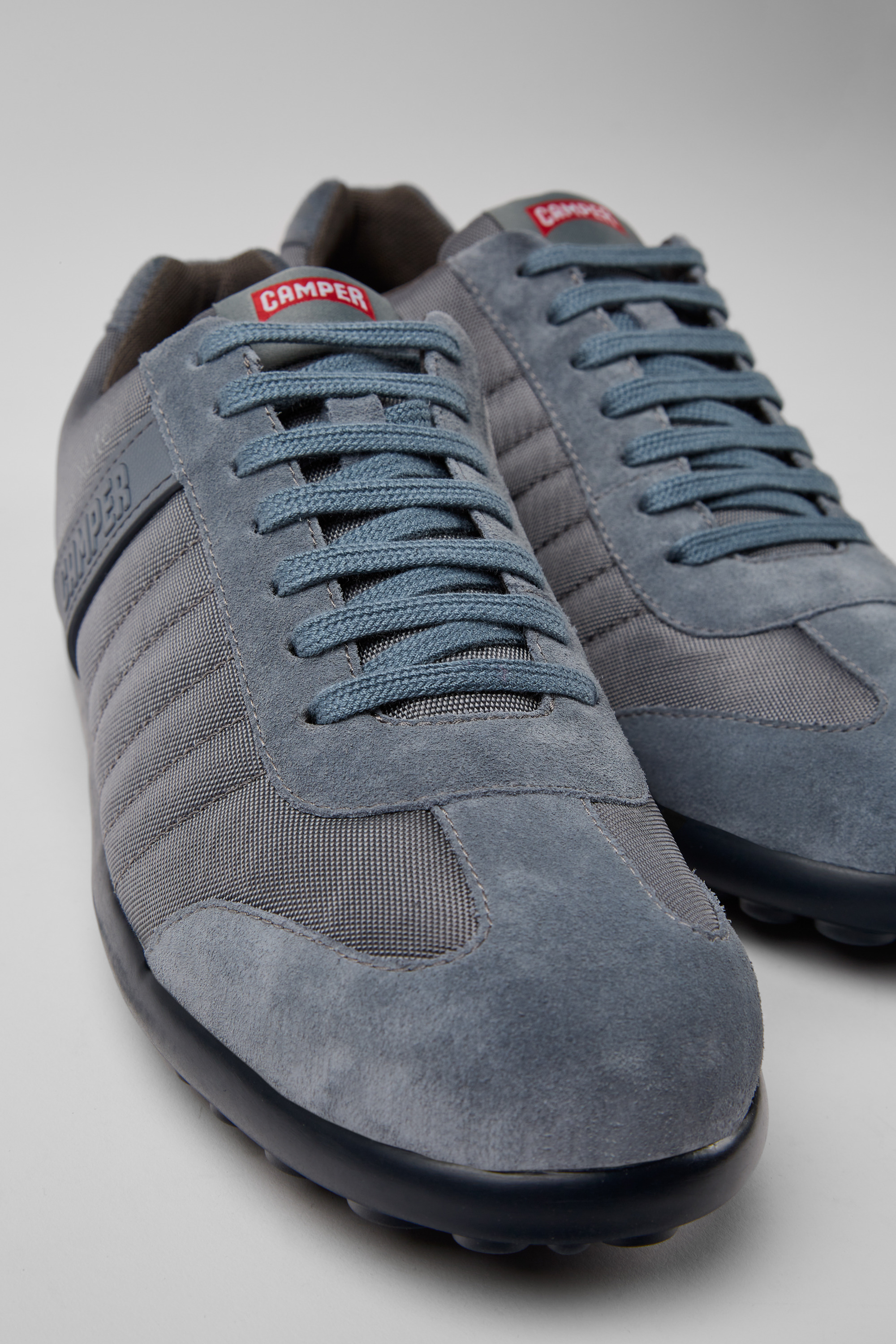 Pelotas XLite - Gray textile and nubuck shoes for men
