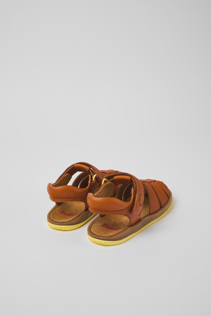 Bicho Brown leather sandals for boys